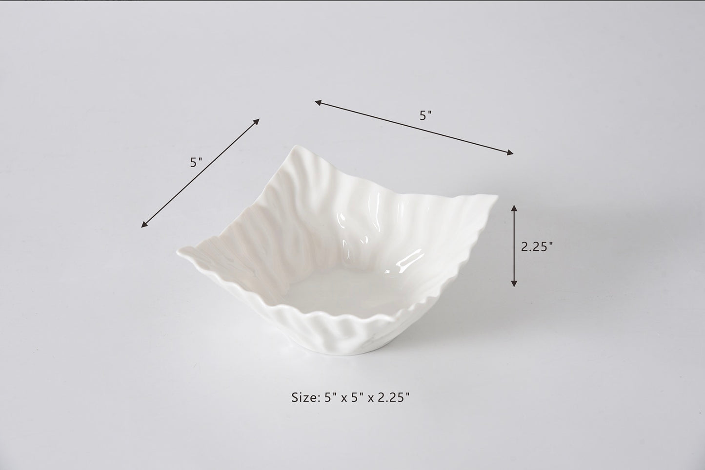 Square snack/dip bowl