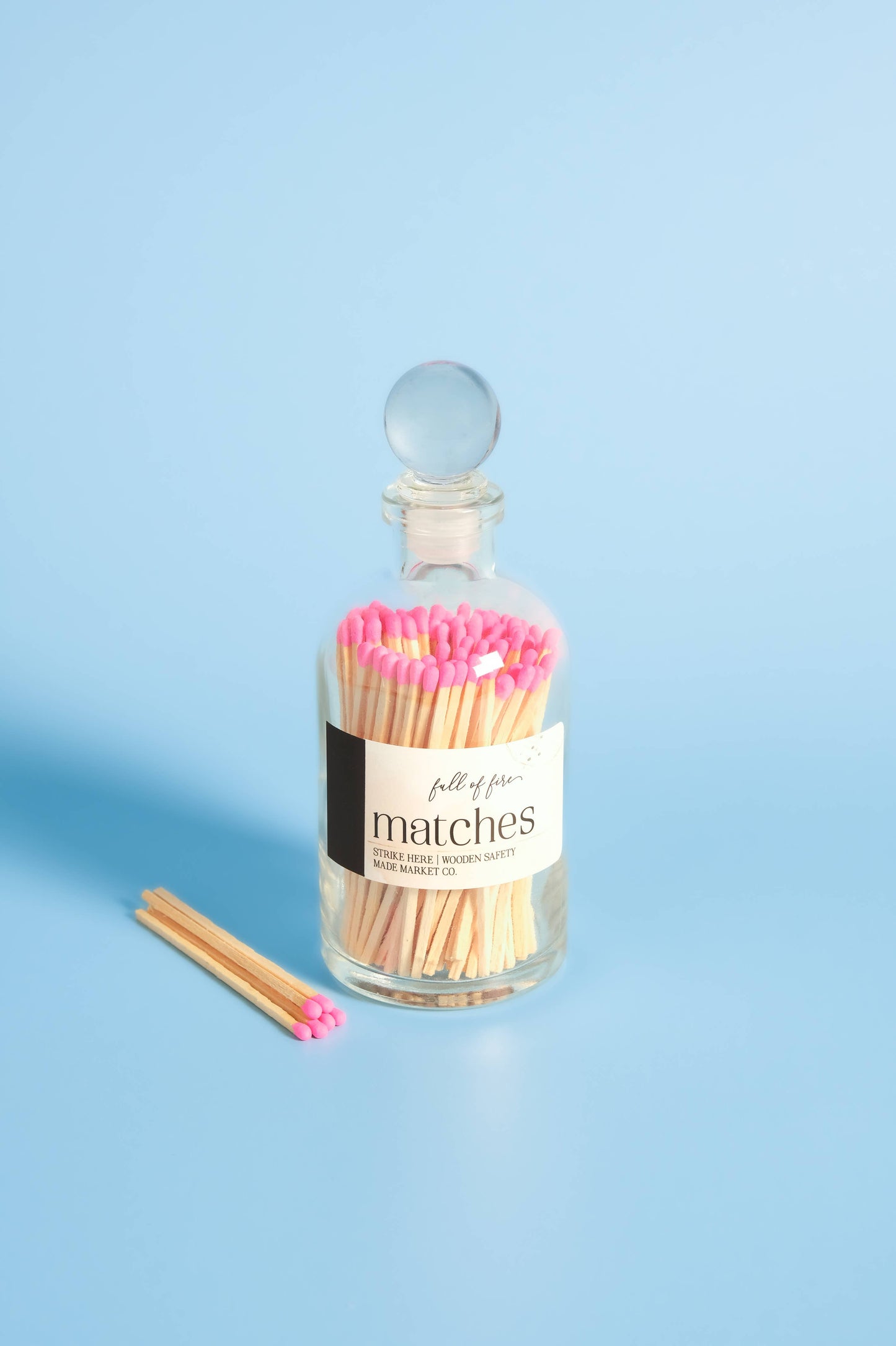 Glass Match Cloche w/ Striker