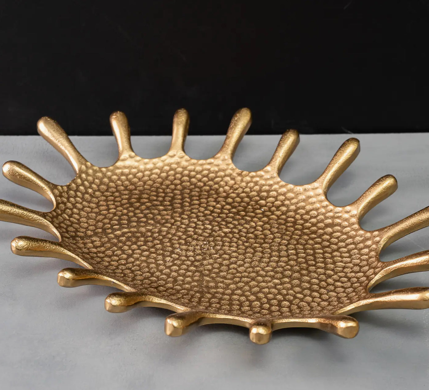 Gold Oval Splash Dish