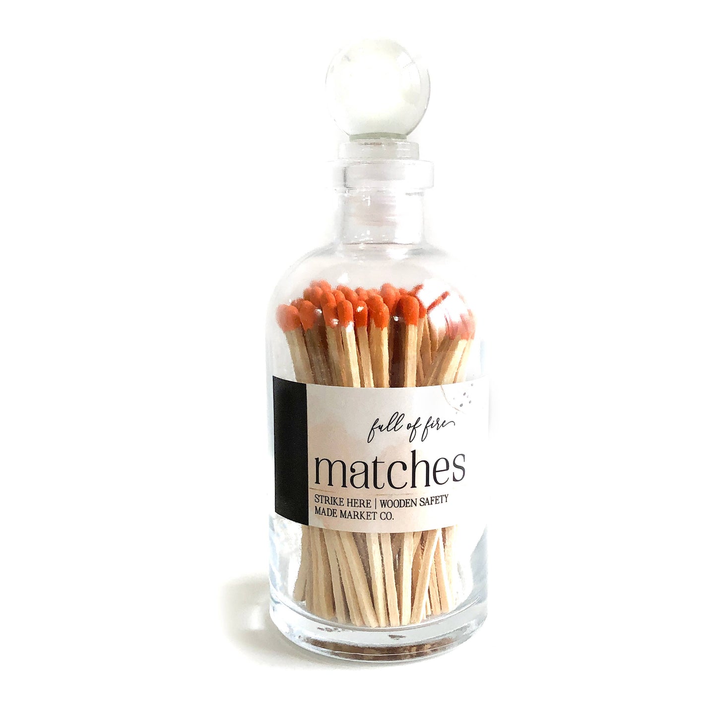 Glass Match Cloche w/ Striker