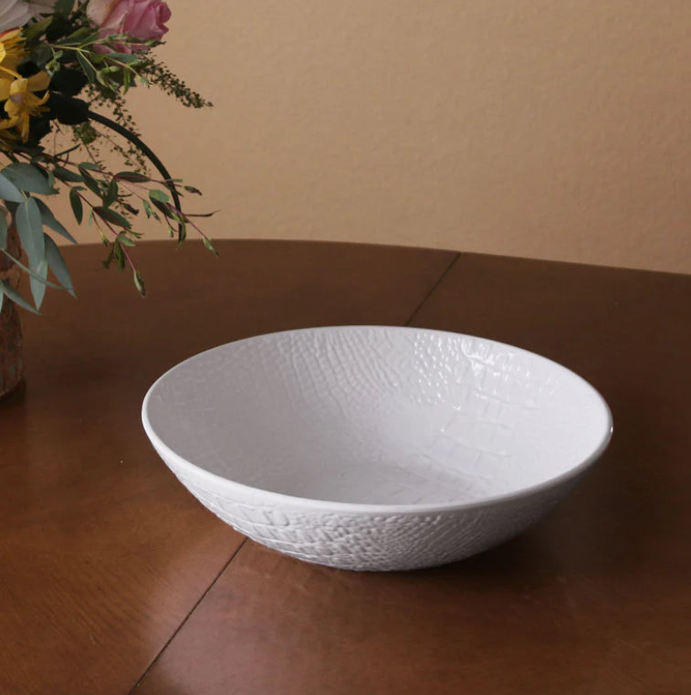 Beatriz Ball Melamine Croc Bowl W/ Servers