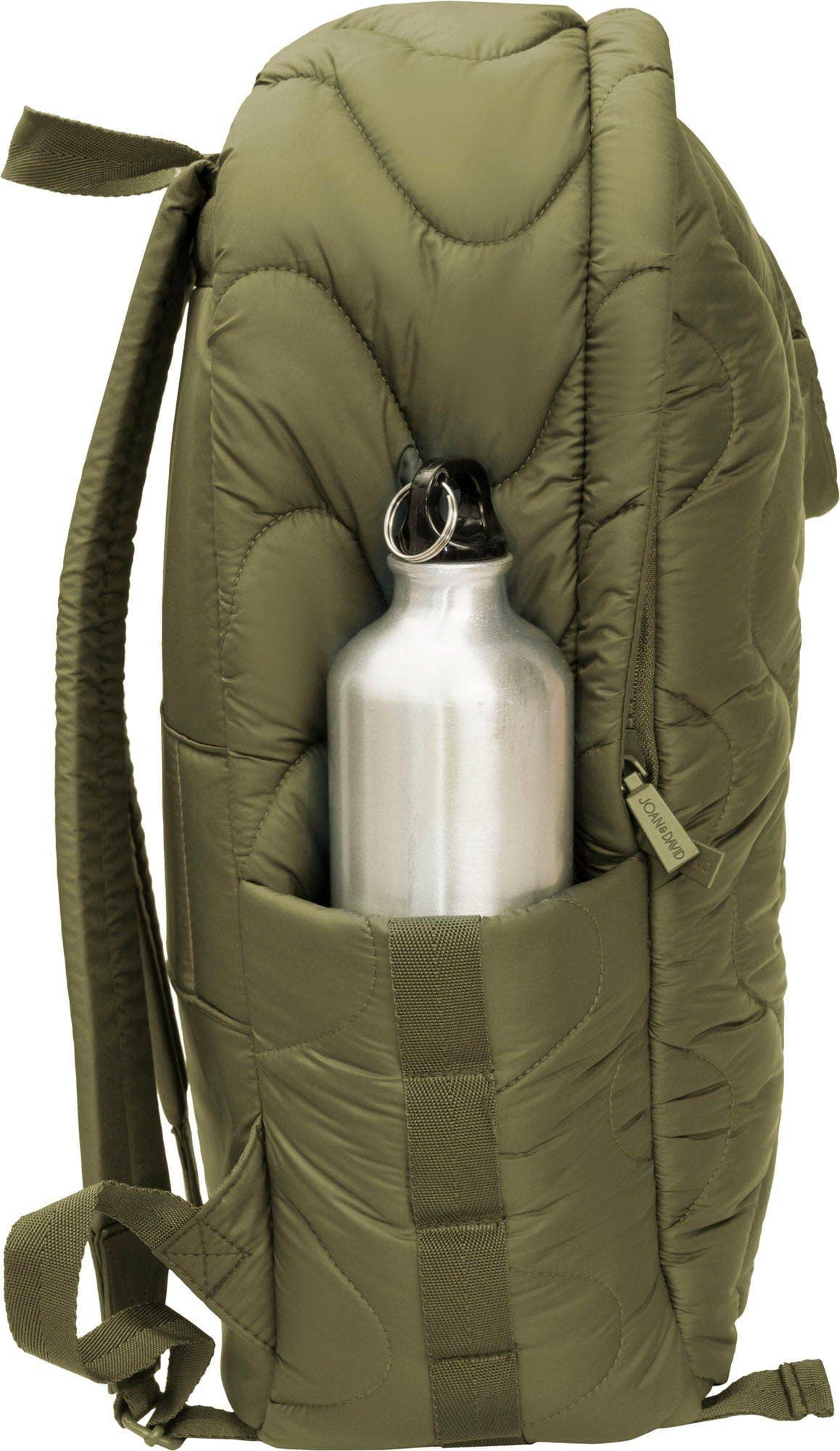Joan & David Wave Quilted Puffer 18 Inch Workbook Backpack
