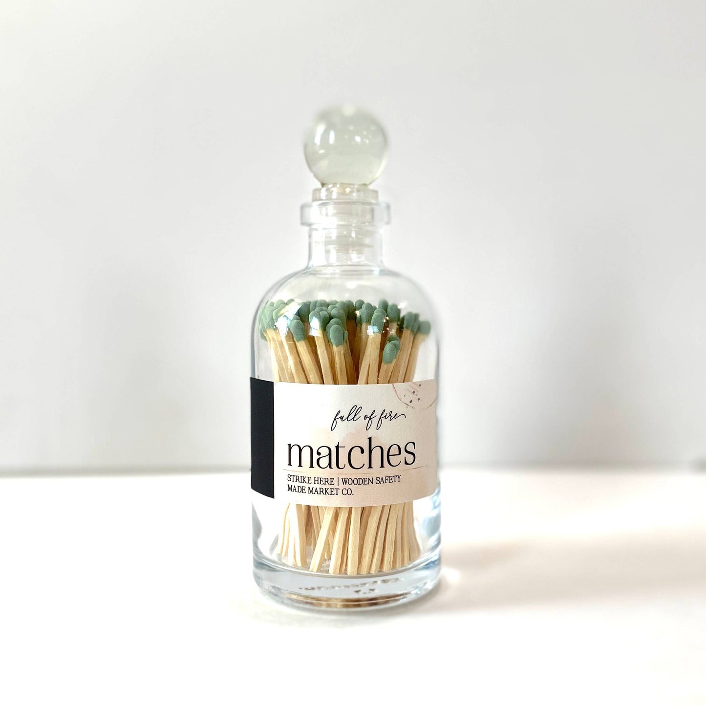 Glass Match Cloche w/ Striker