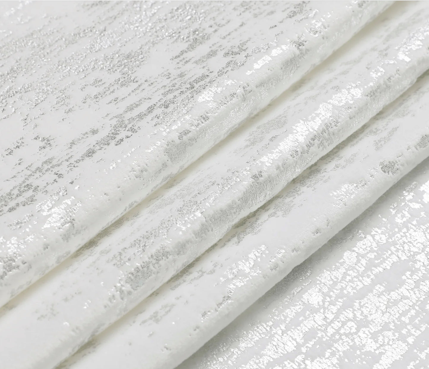 Off-White Velvet with Metallic Mosaic Tablecloth