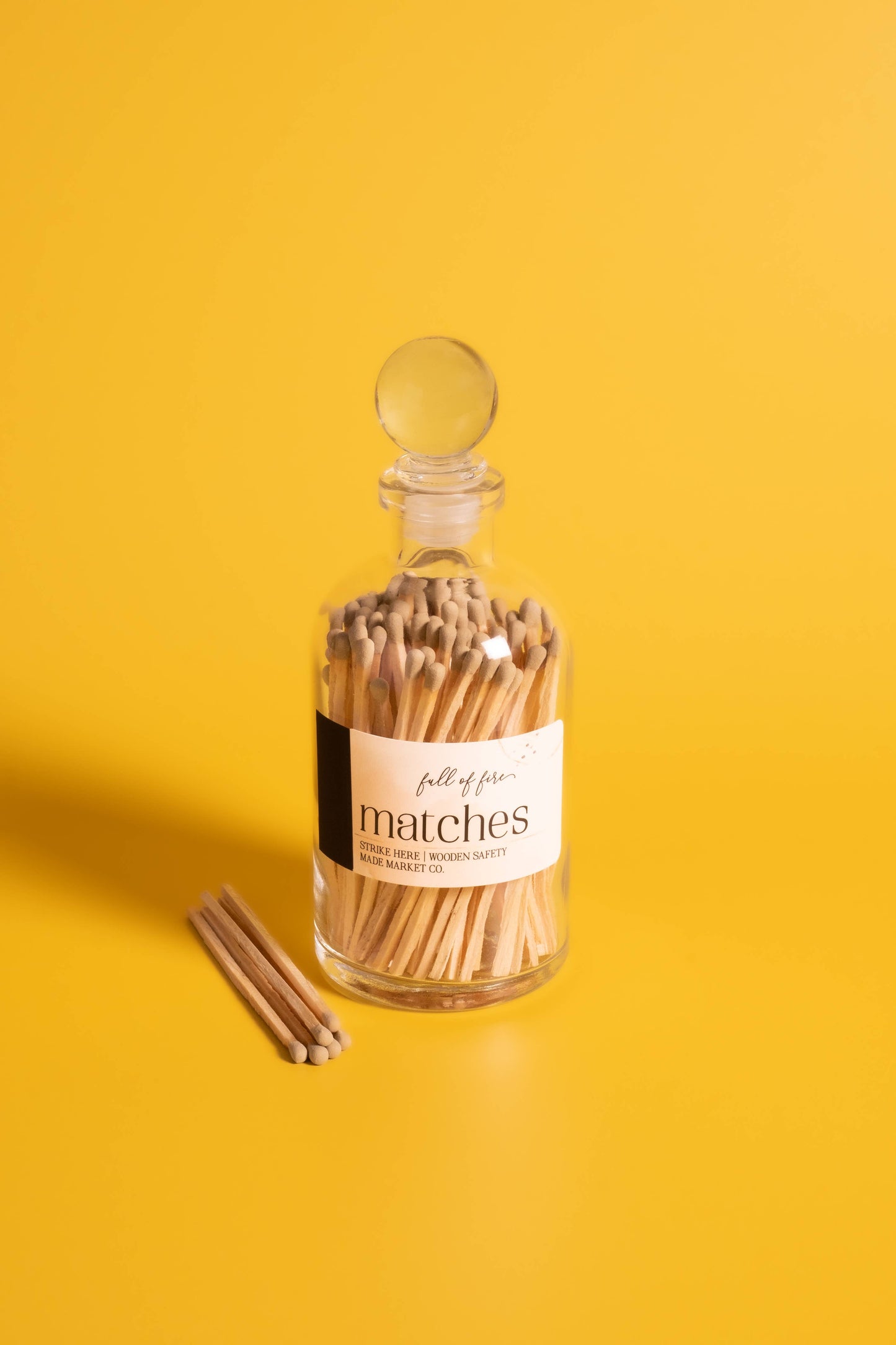 Glass Match Cloche w/ Striker