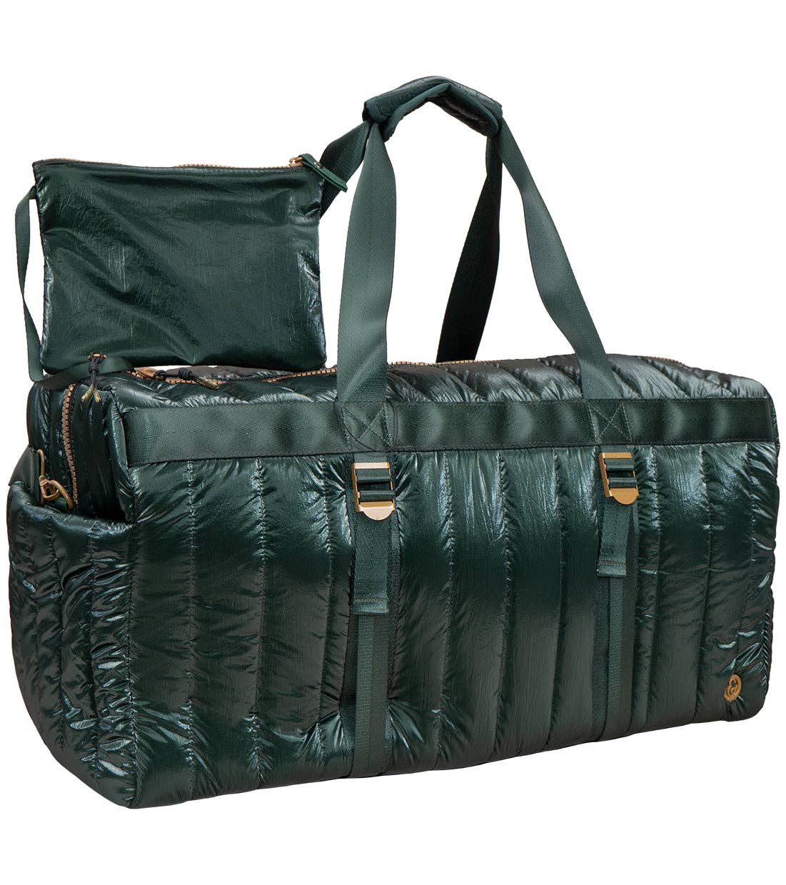 Hunter Metallic Quilted Duffel Bag - 22”
