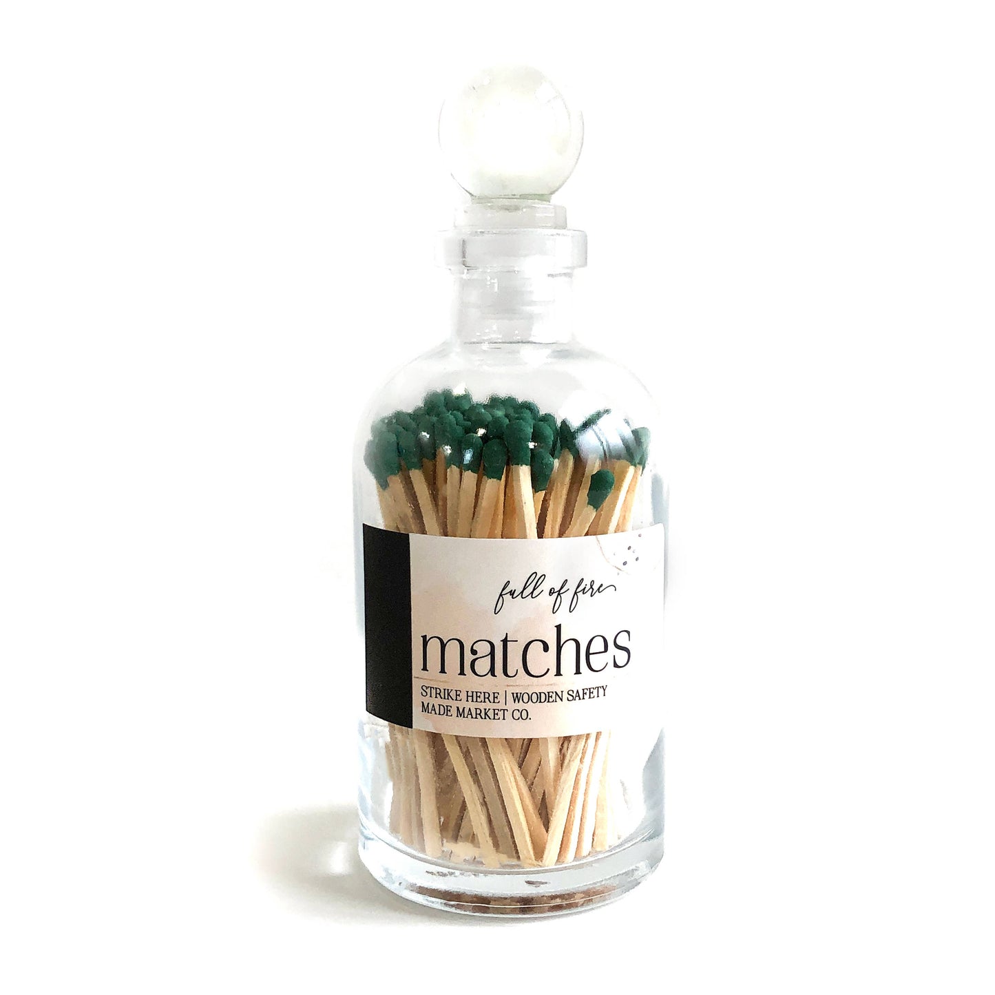 Glass Match Cloche w/ Striker