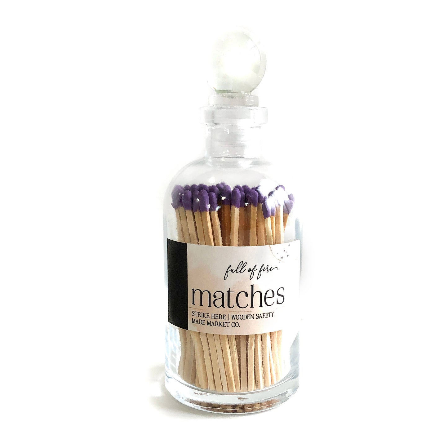 Glass Match Cloche w/ Striker