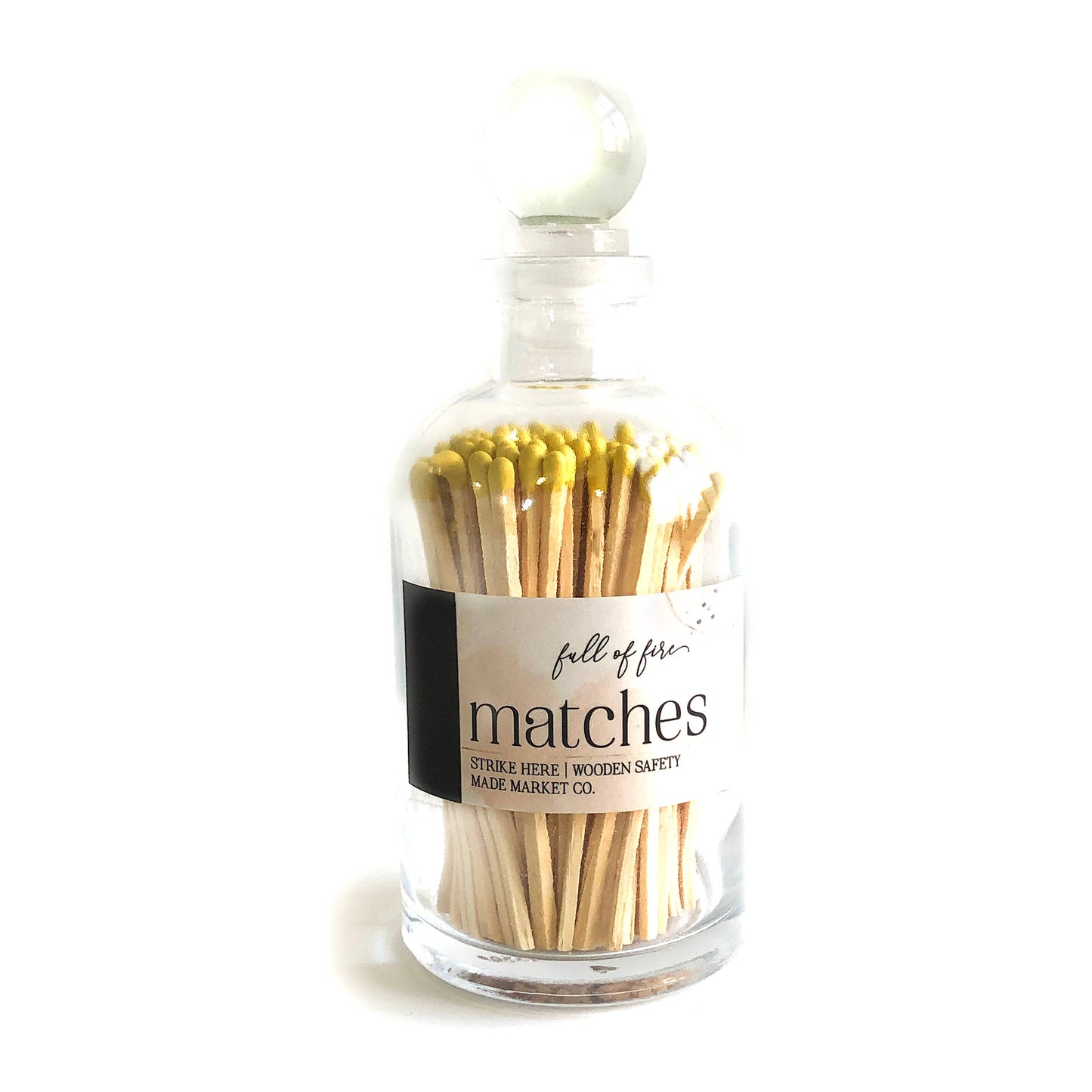 Glass Match Cloche w/ Striker