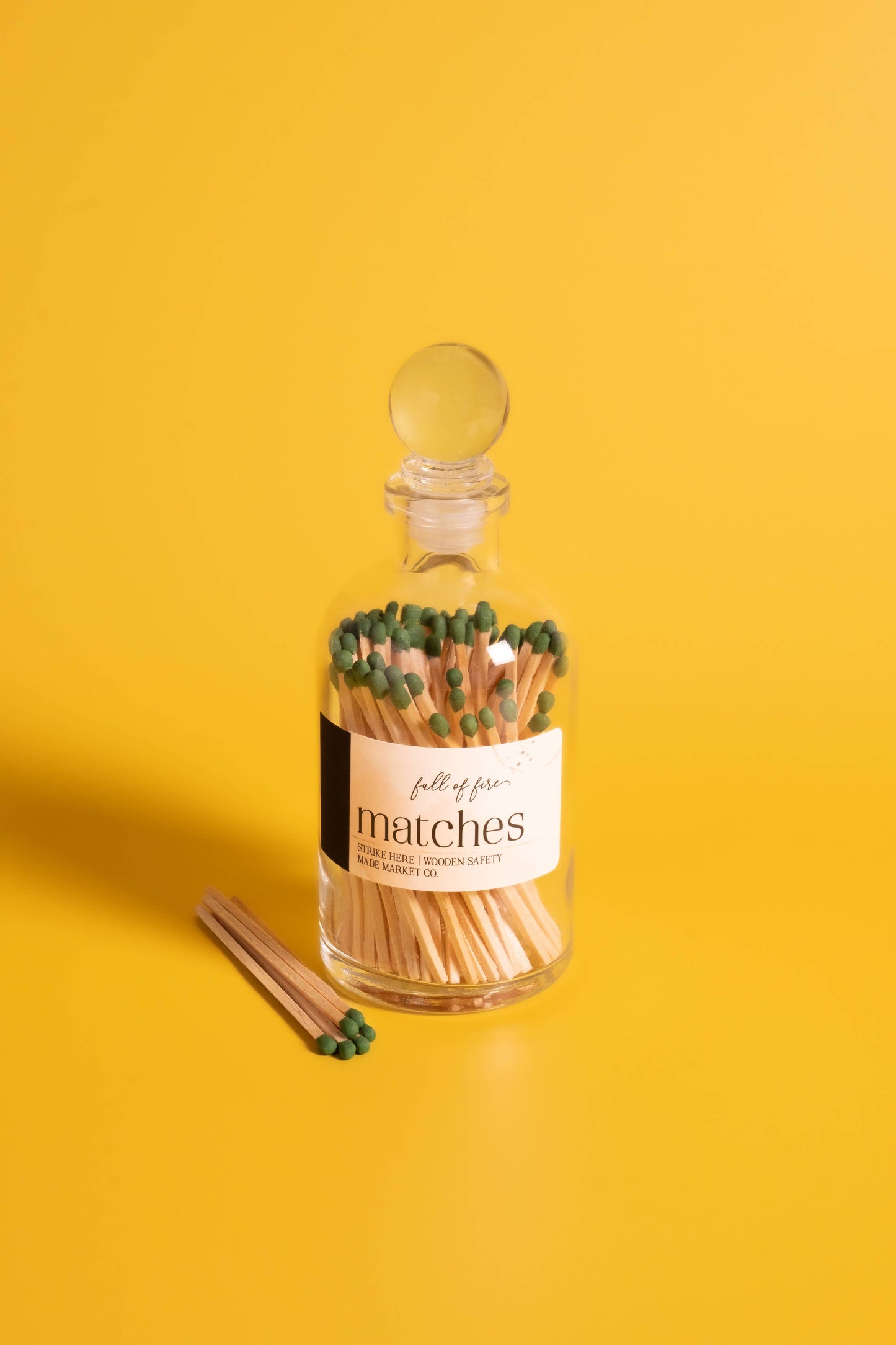 Glass Match Cloche w/ Striker