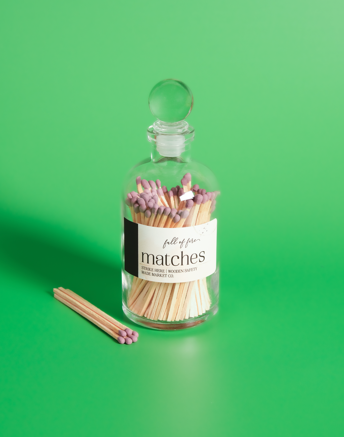 Glass Match Cloche w/ Striker