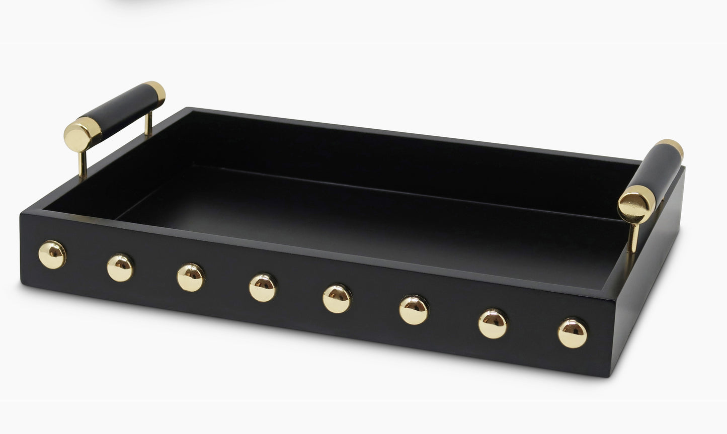 Valet Tray black/gold bead
