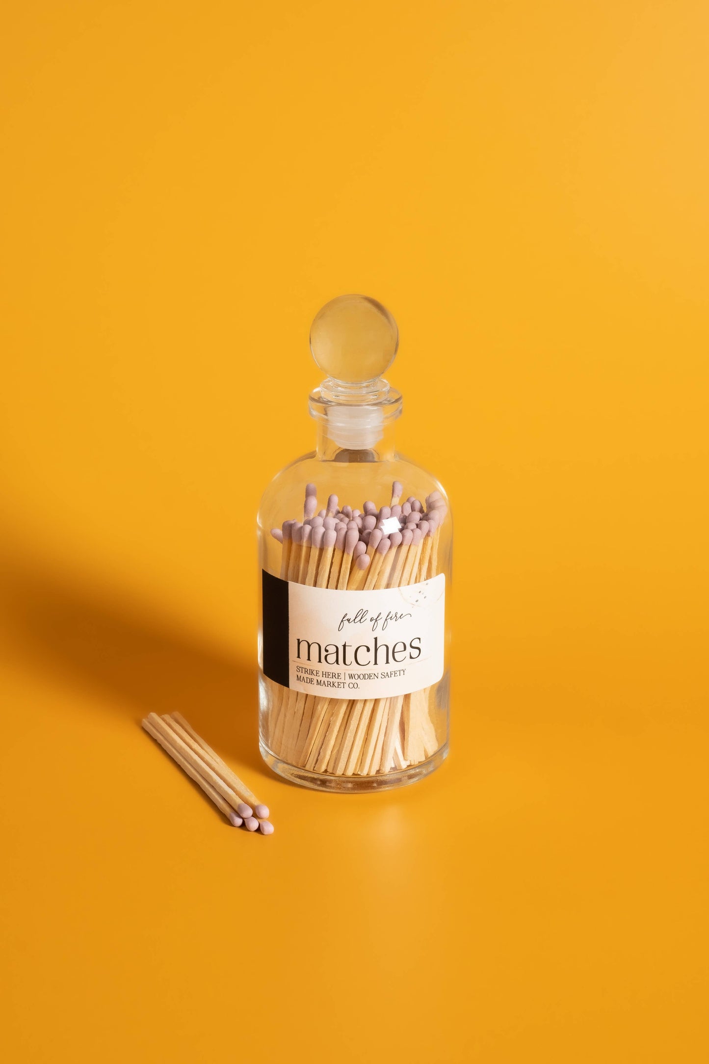Glass Match Cloche w/ Striker