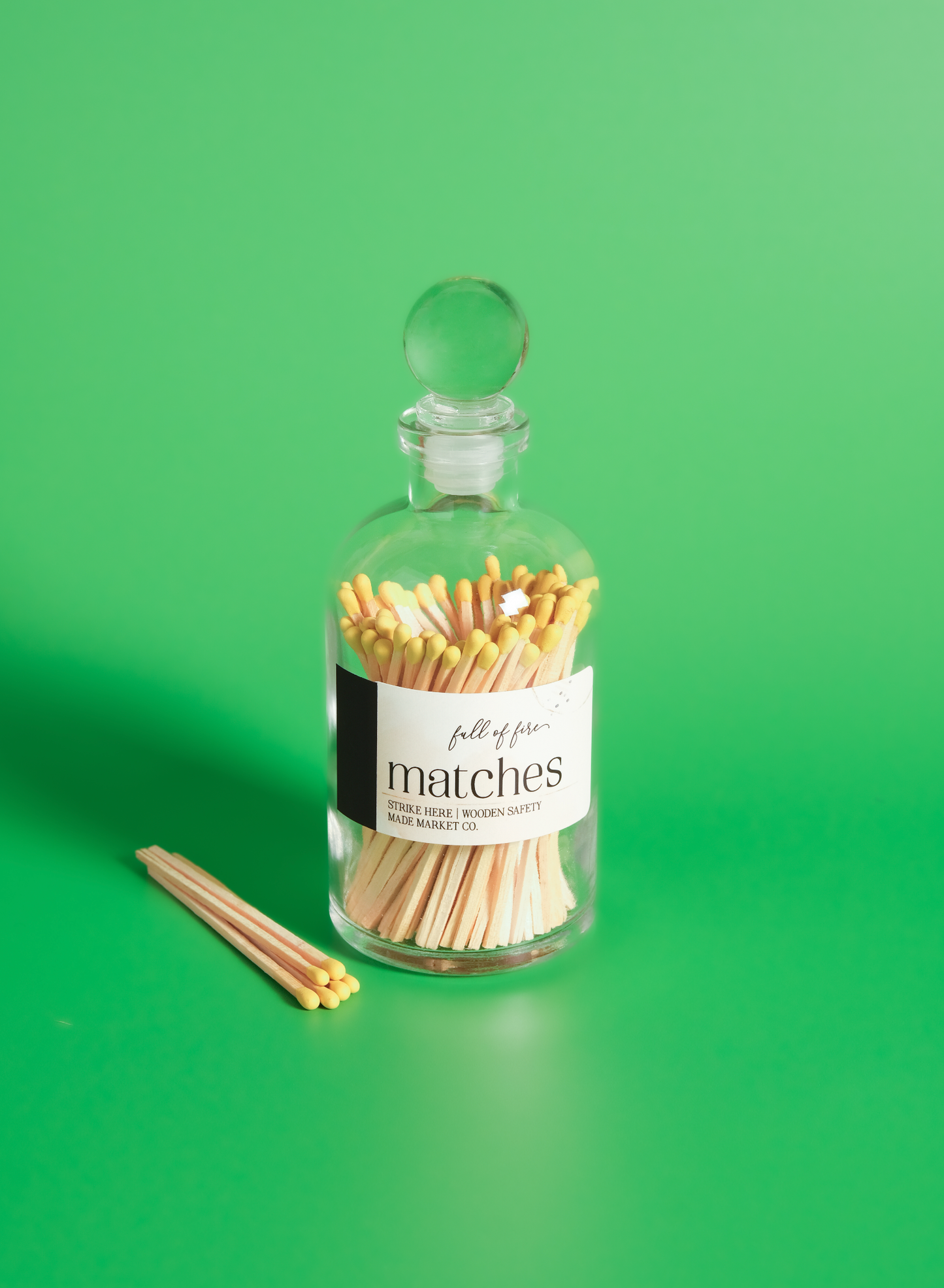 Glass Match Cloche w/ Striker