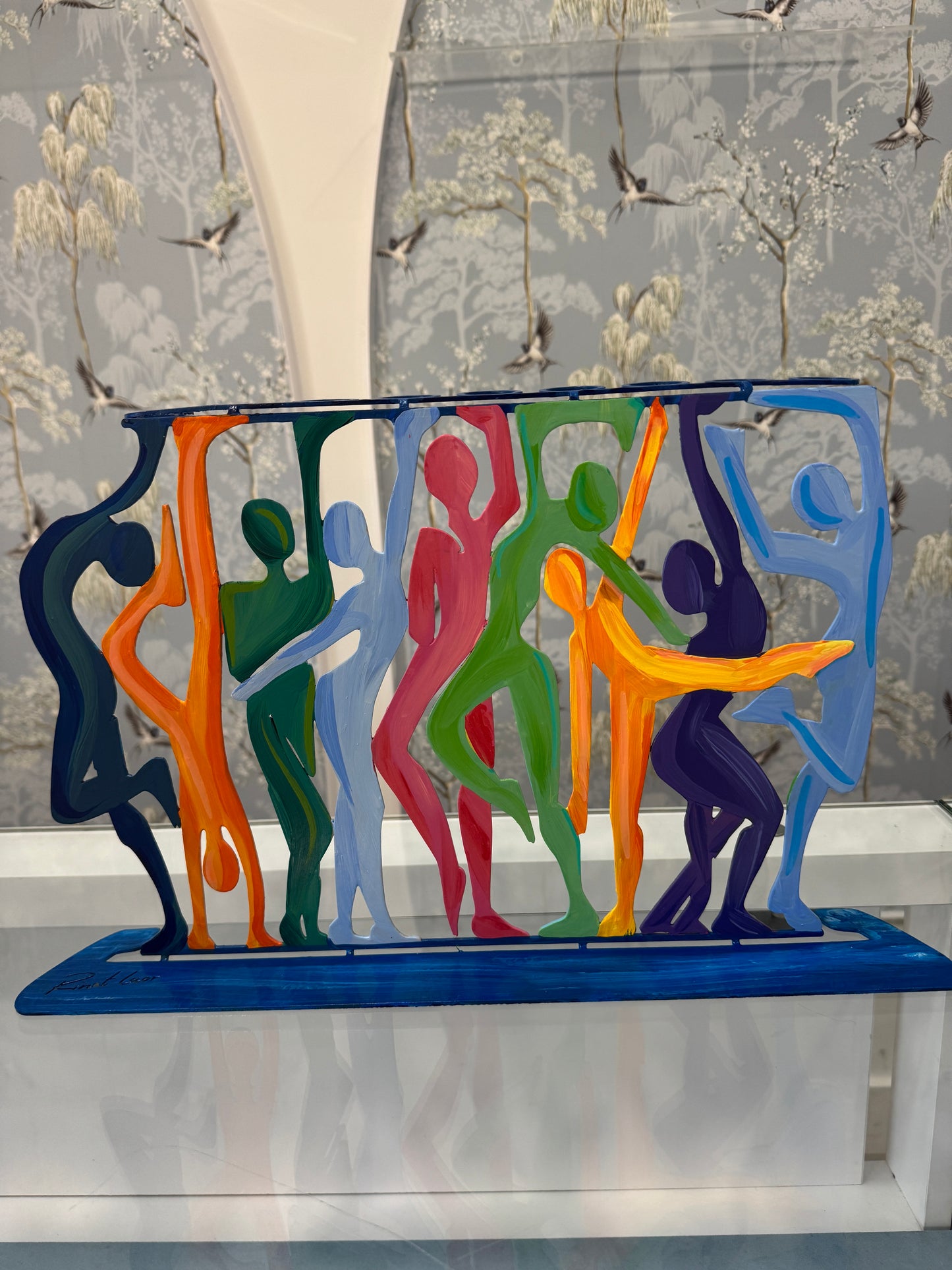 Dancing Figures Art Menorah