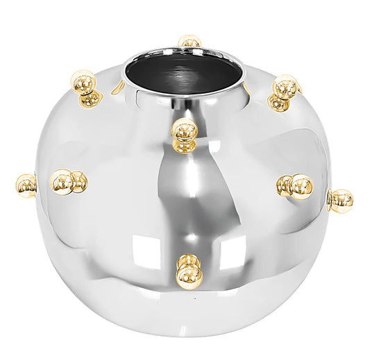 Gold ball vase small