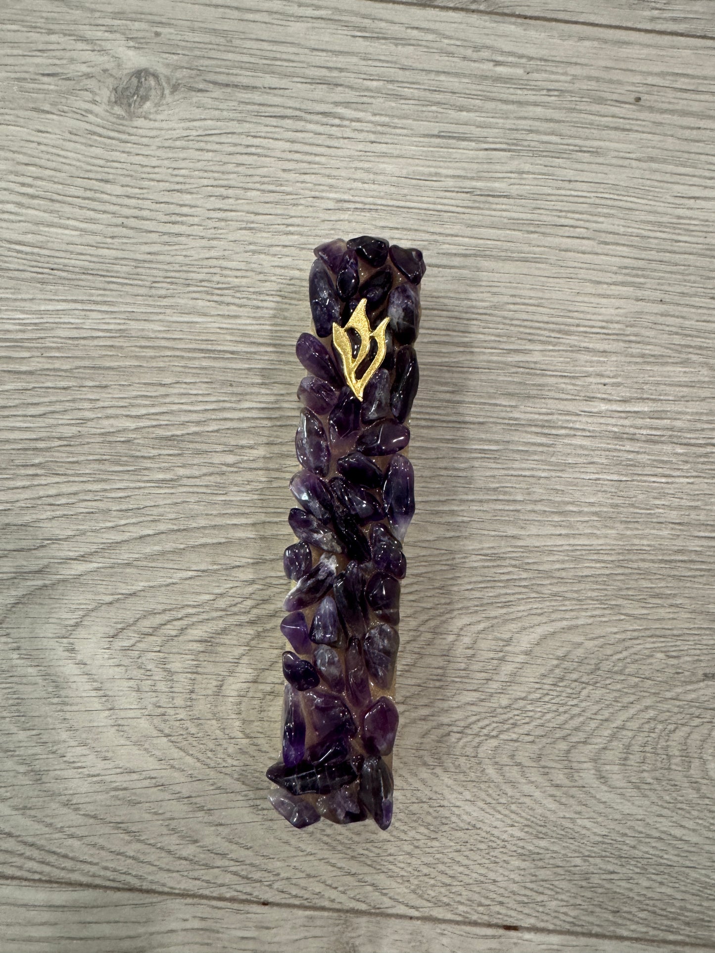 5” Mezuzah Case Energy Crystals