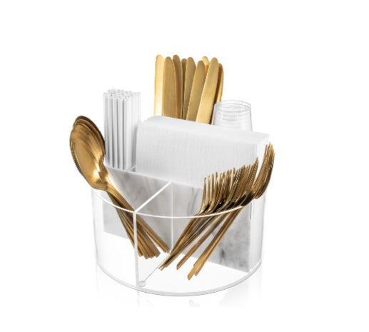 Cutlery Caddy w/ Napkin & Straw