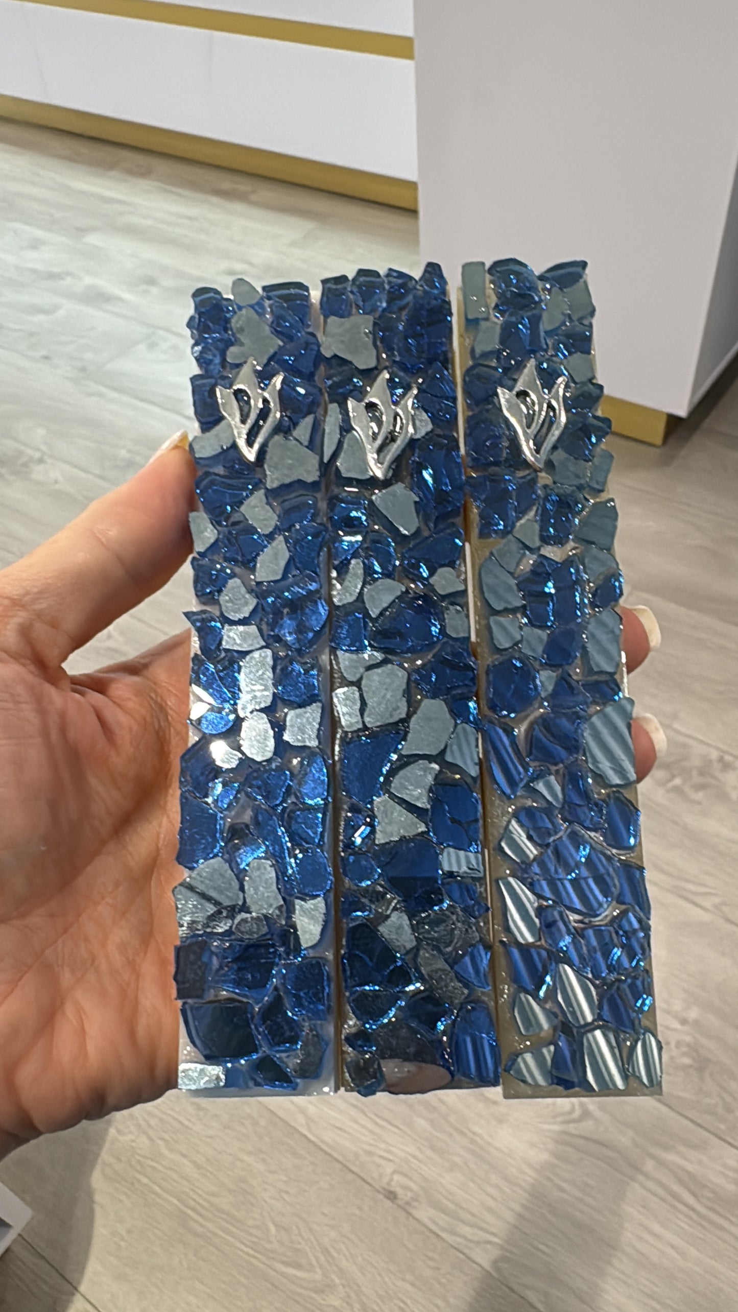 Energy Stone/ Glass Art Mezuza