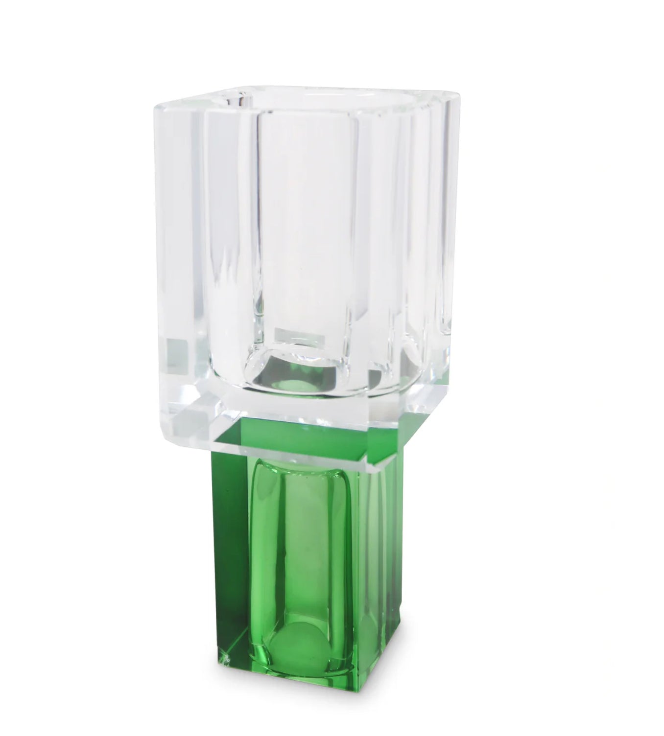 Square Flip Vase w/ Black Base - Large