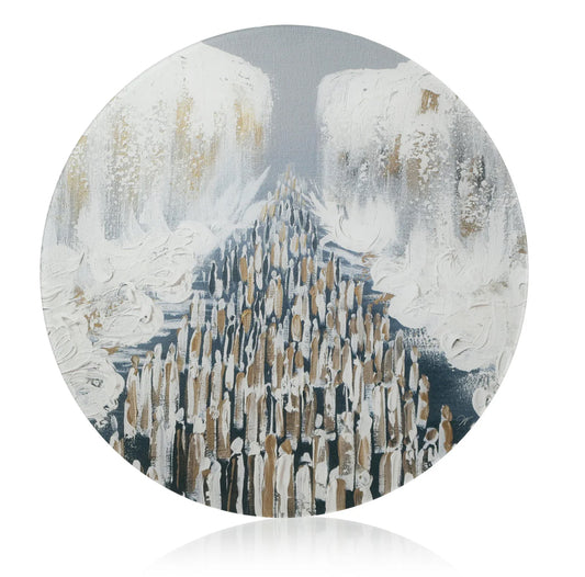 Splitting of Sea Acrylic Chargers set of 4