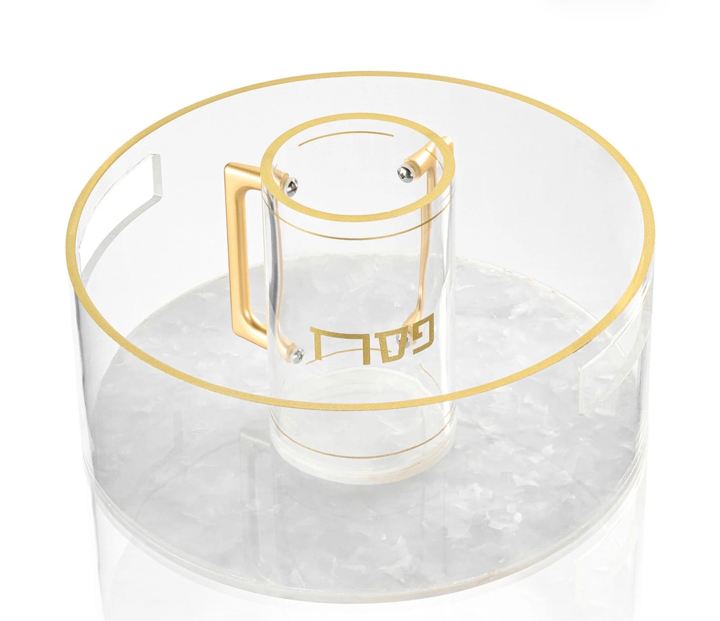 Pesach Pearlstone Washing Cup & Bowl
