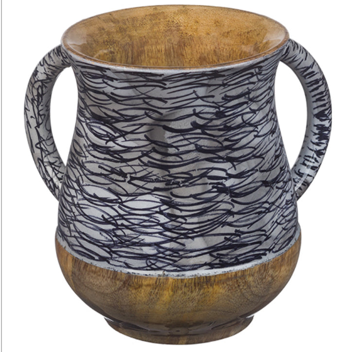 Glazed Wood Washing Cup