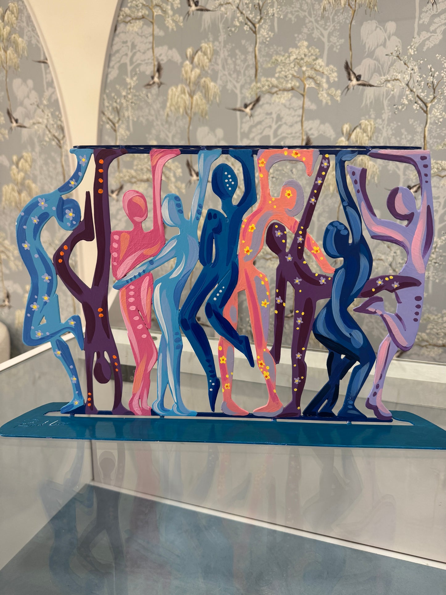 Dancing Figures Art Menorah