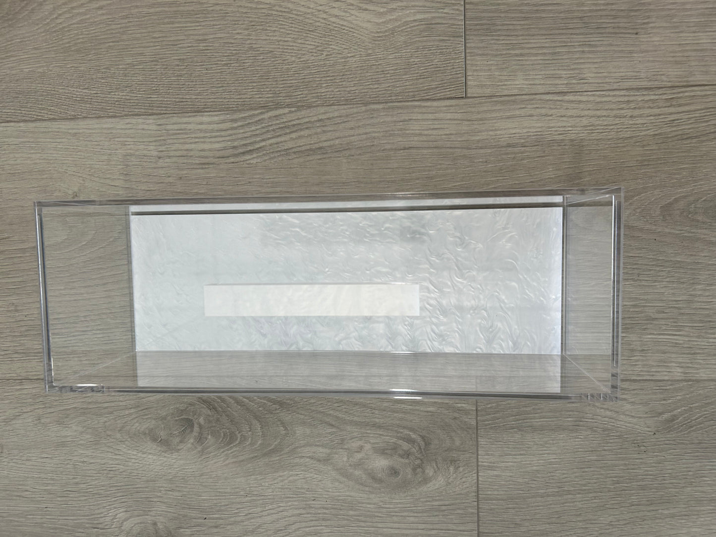 Pearlized Rectangular Cake Dome