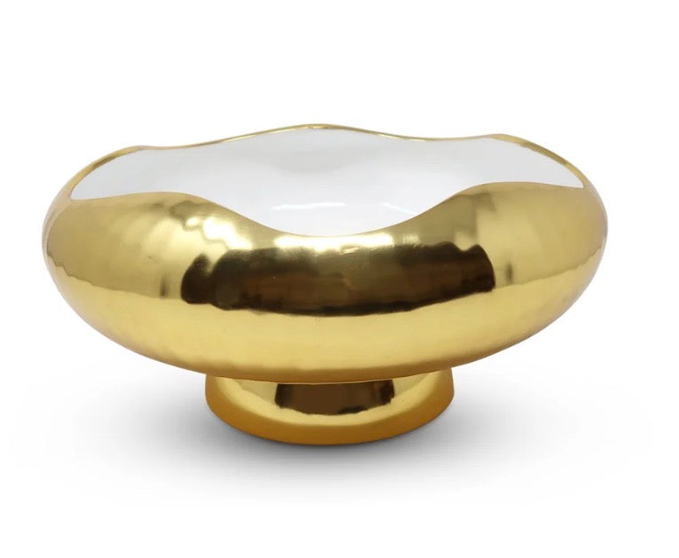 Gold Pedestal Bowl