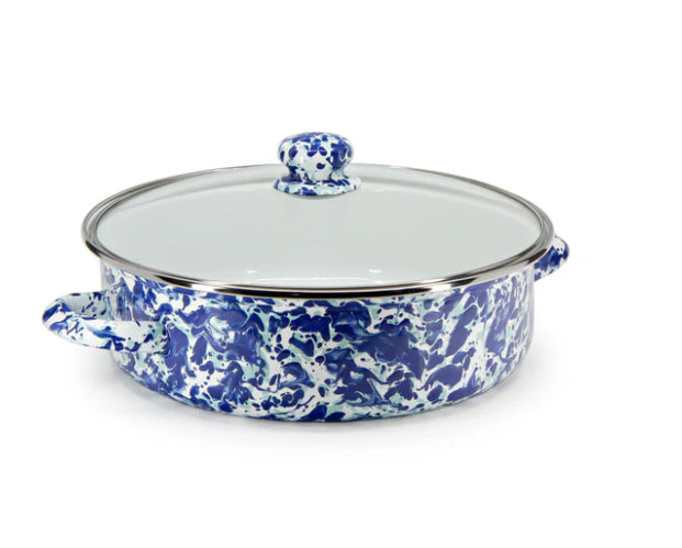 Oven to table Saute Pan - Ocean Swirl
