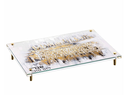 Painted Kotel Raised Challah Board