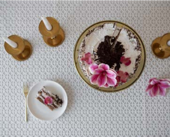 Diamond Lattice Tablecloth - Lined- custom order