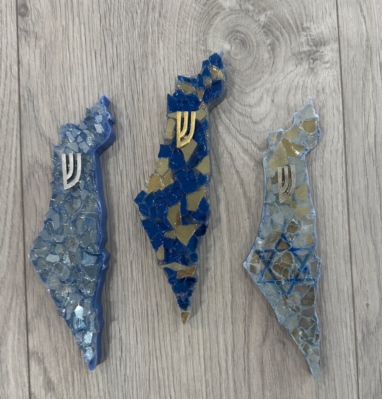 Israel Resin Mirrored/glass Mezuza