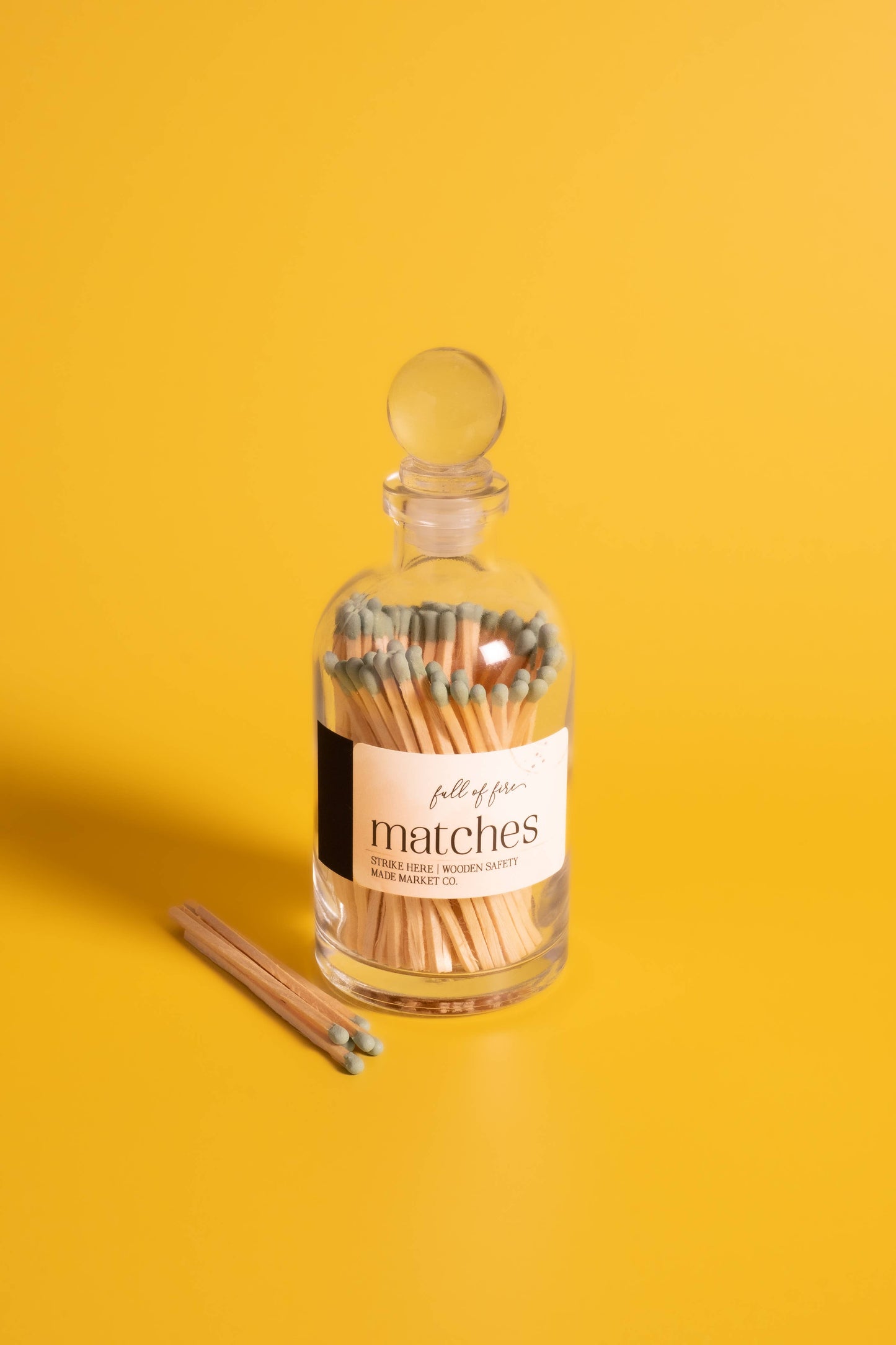 Glass Match Cloche w/ Striker