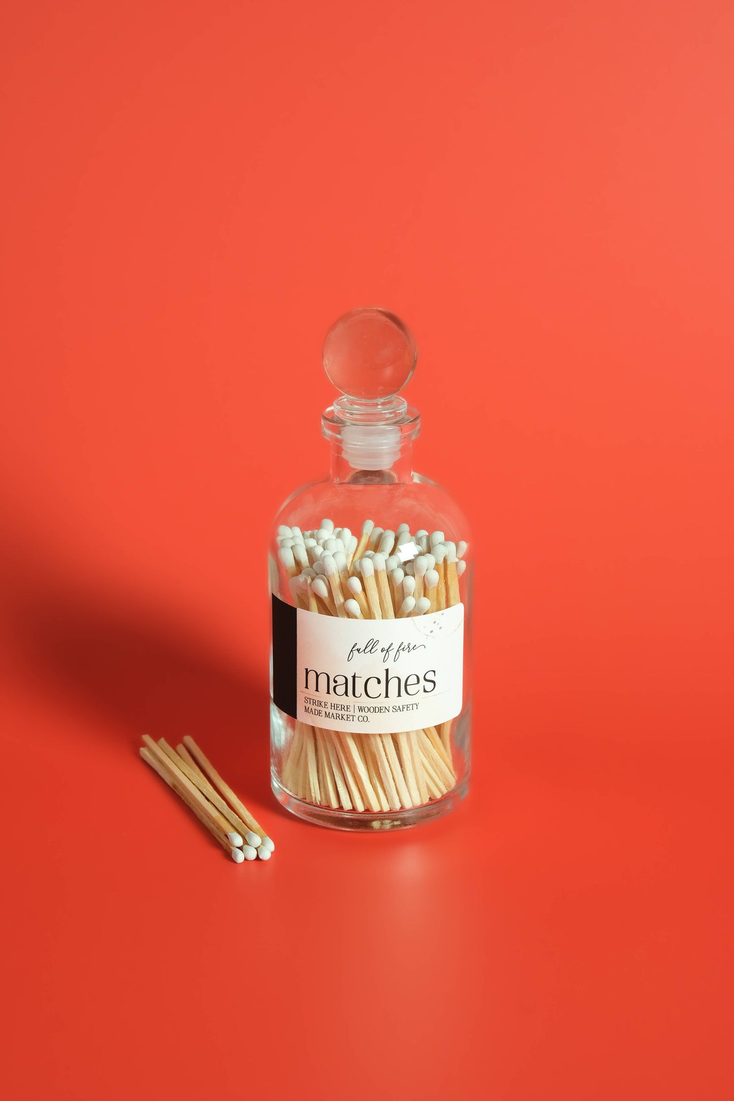 Glass Match Cloche w/ Striker