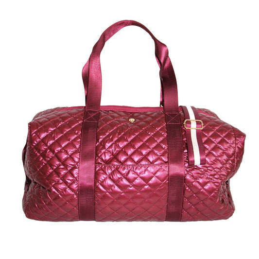 Diamond Weekender Duffle Bag - Cabernet