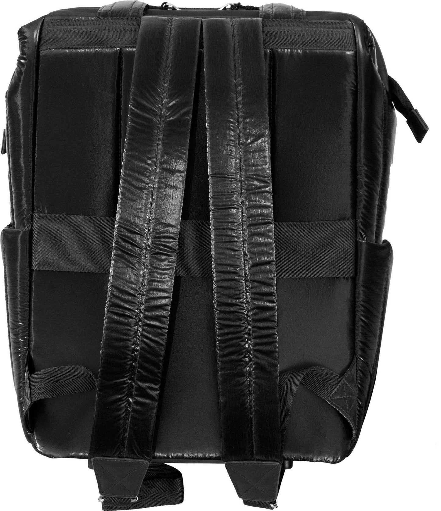 Vertical Metallic Puffer 18 Inch open mouth Workbook Backpack