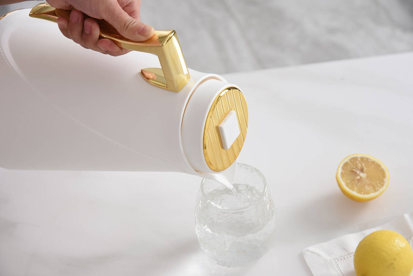 Textured Thermal Carafe - white