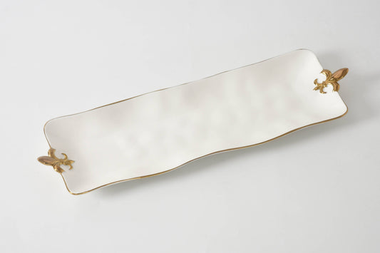 Fleur de lis Rectangular Serving Piece