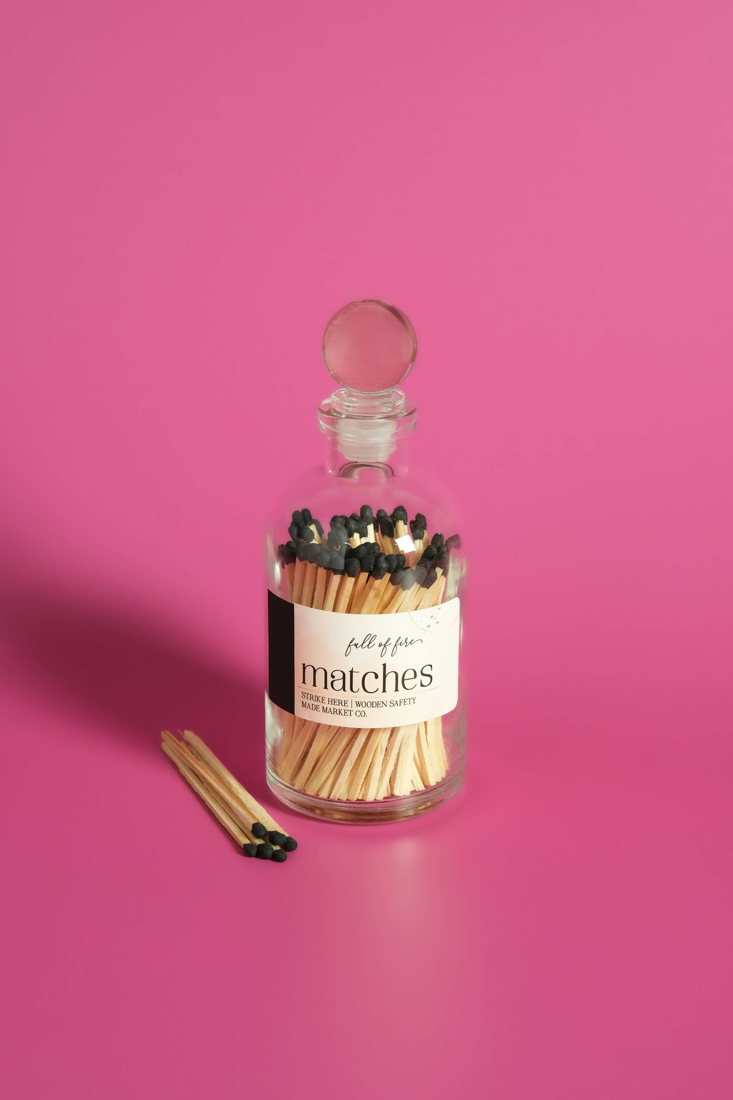 Glass Match Cloche w/ Striker
