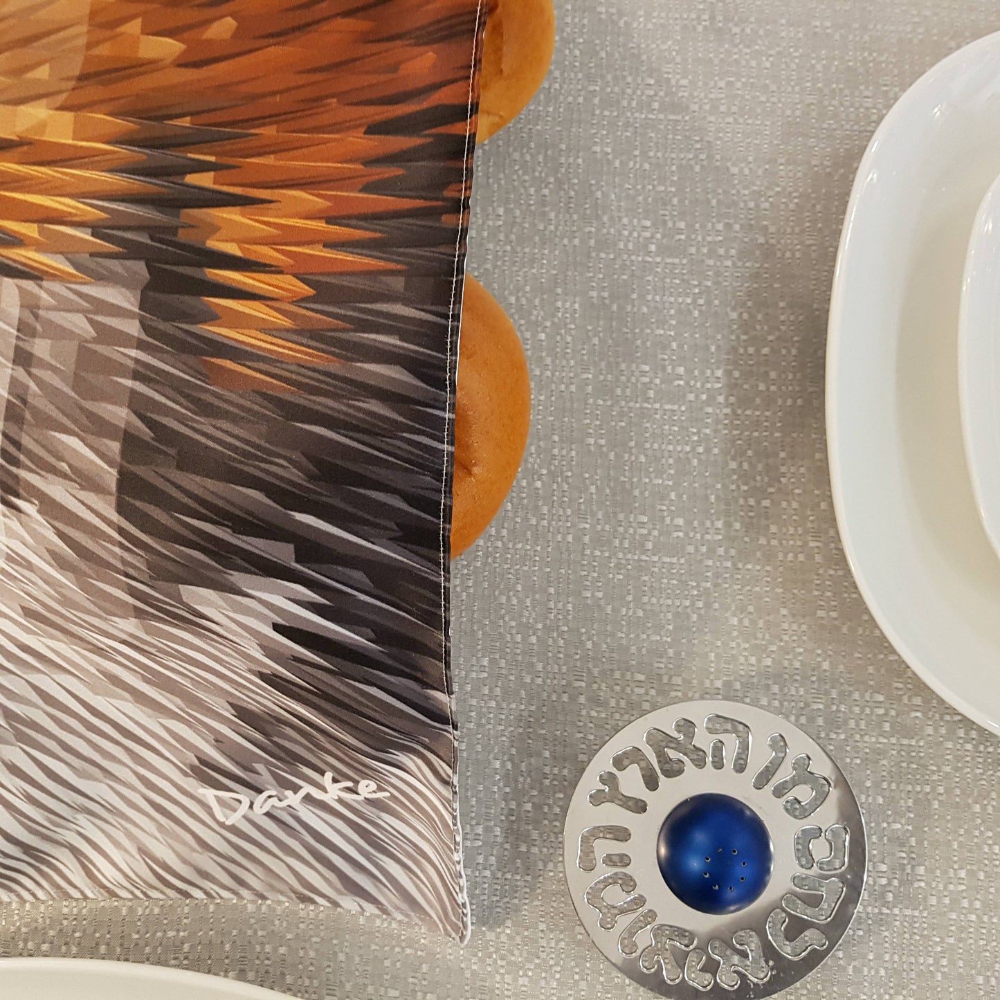 Jagged Challah Cover – Modern Judaica