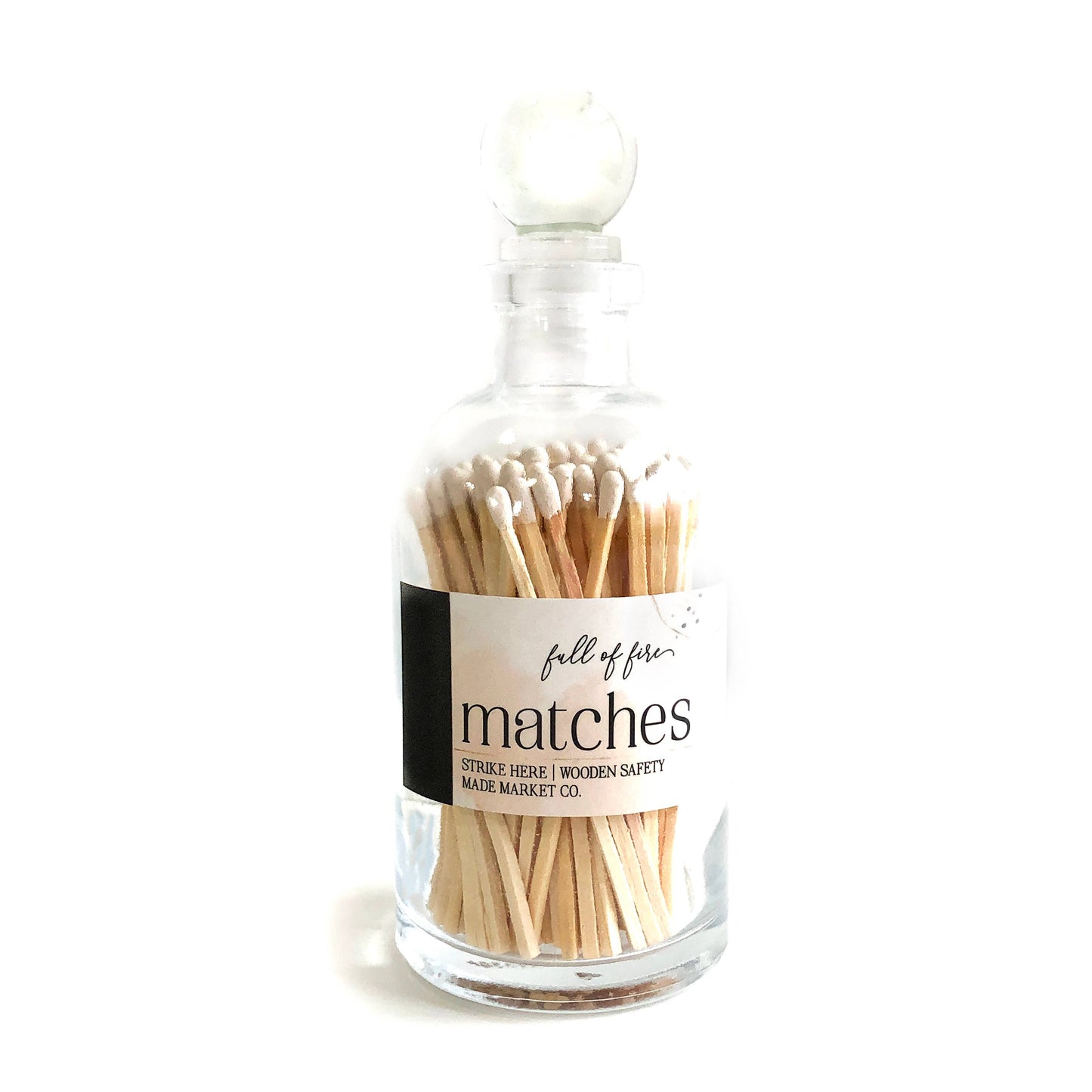 Glass Match Cloche w/ Striker