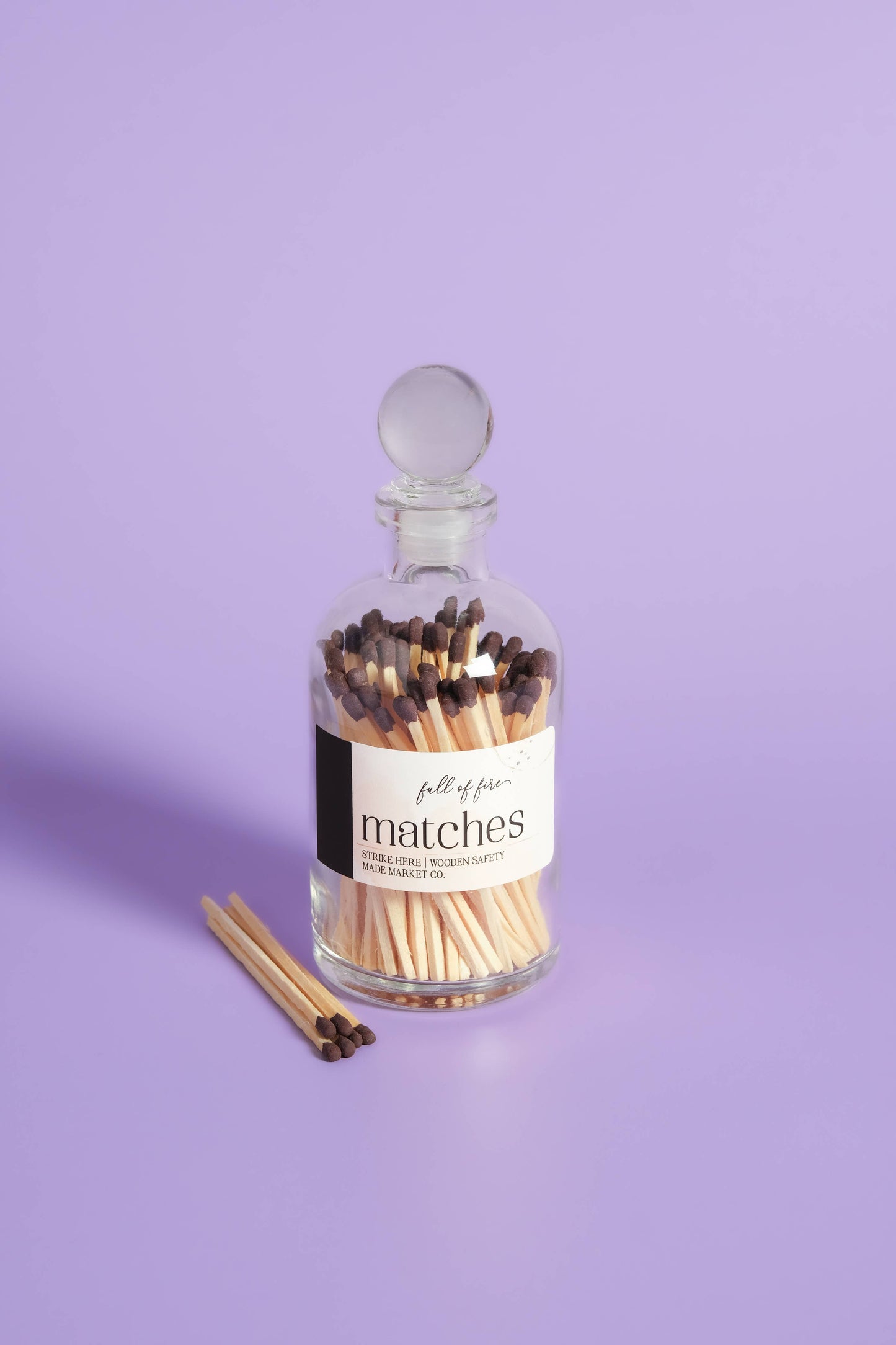 Glass Match Cloche w/ Striker
