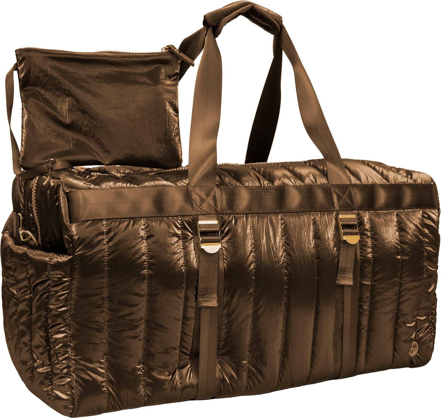 Hunter Metallic Quilted Duffel Bag - 22”