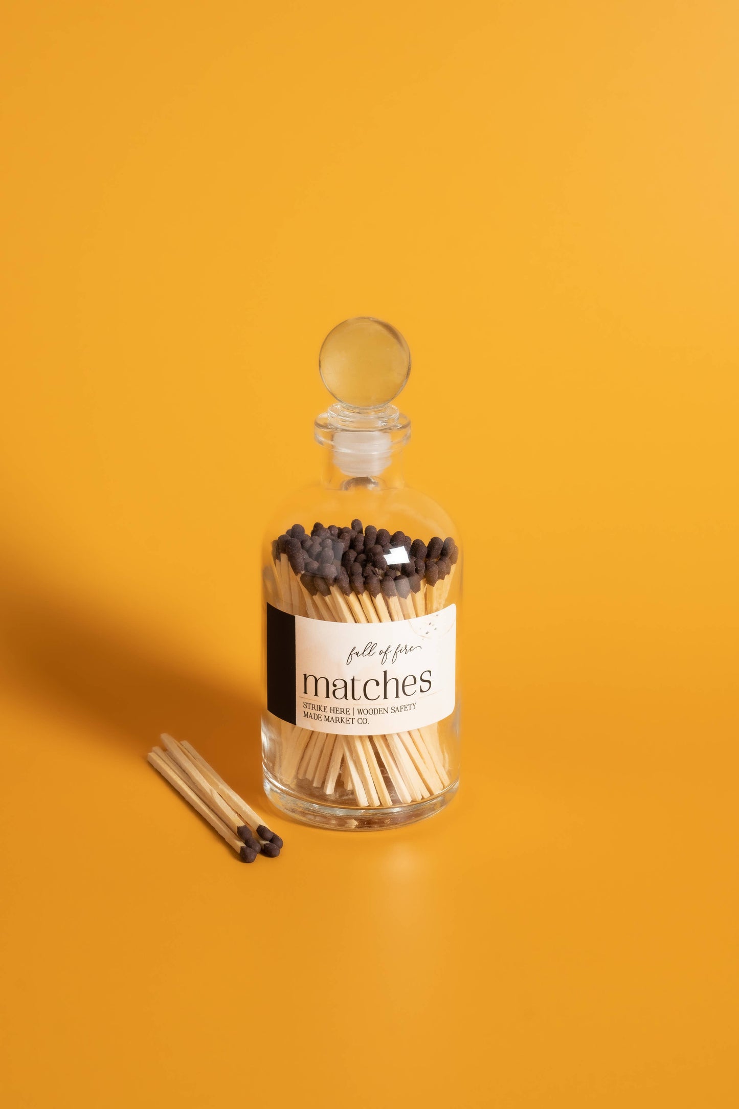 Glass Match Cloche w/ Striker