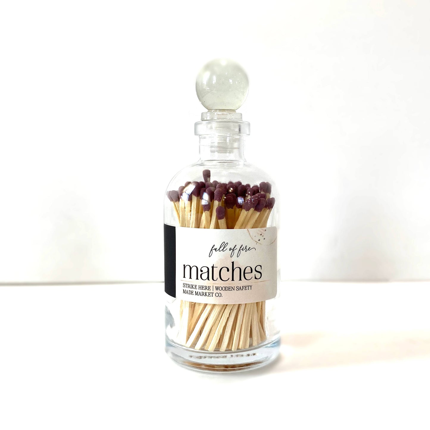 Glass Match Cloche w/ Striker