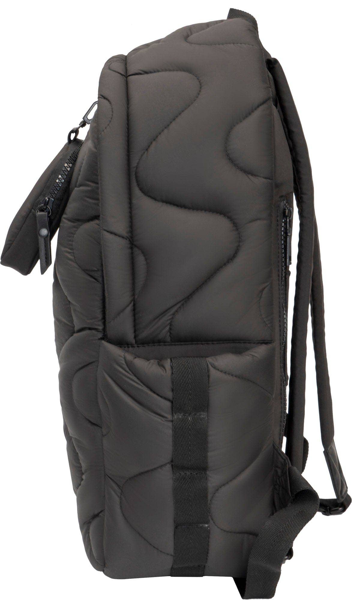 Joan & David Wave Quilted Puffer 18 Inch Workbook Backpack