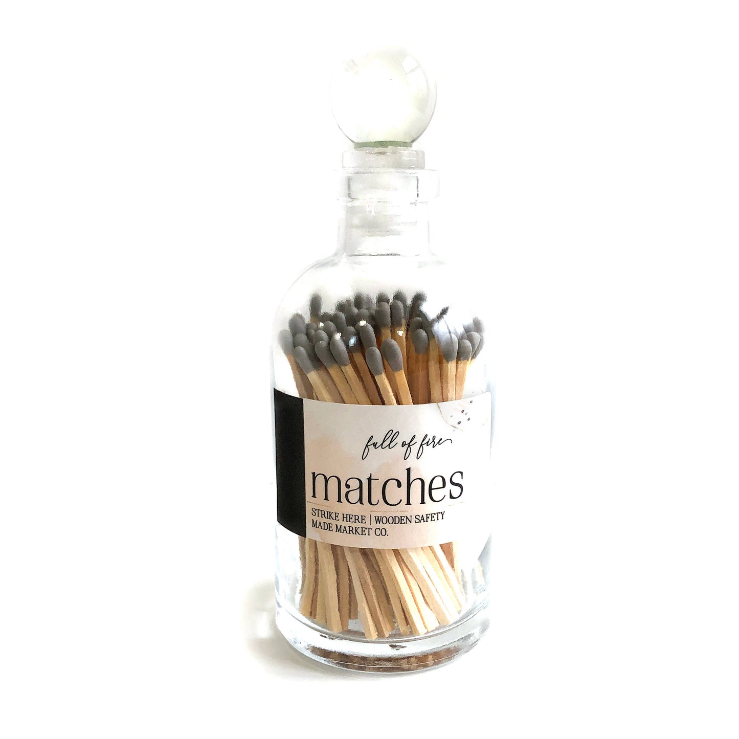 Glass Match Cloche w/ Striker