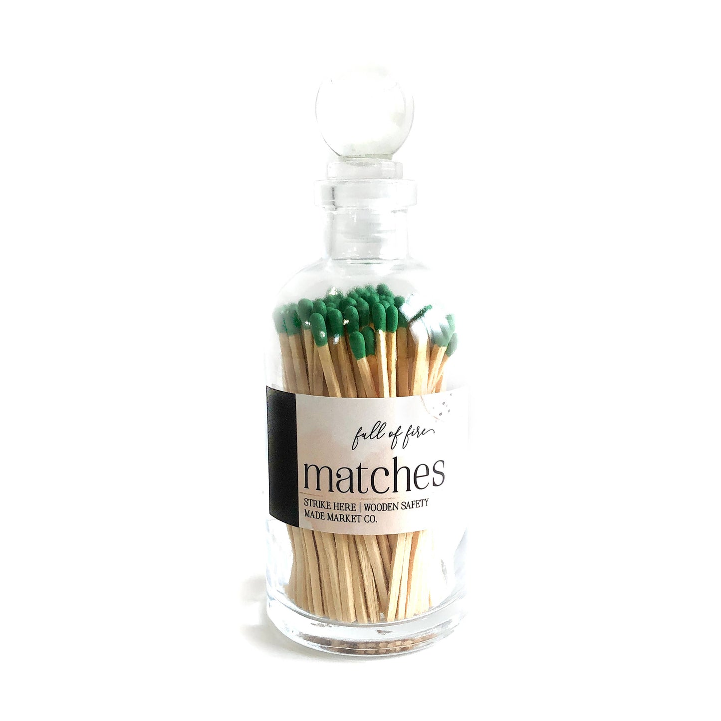 Glass Match Cloche w/ Striker